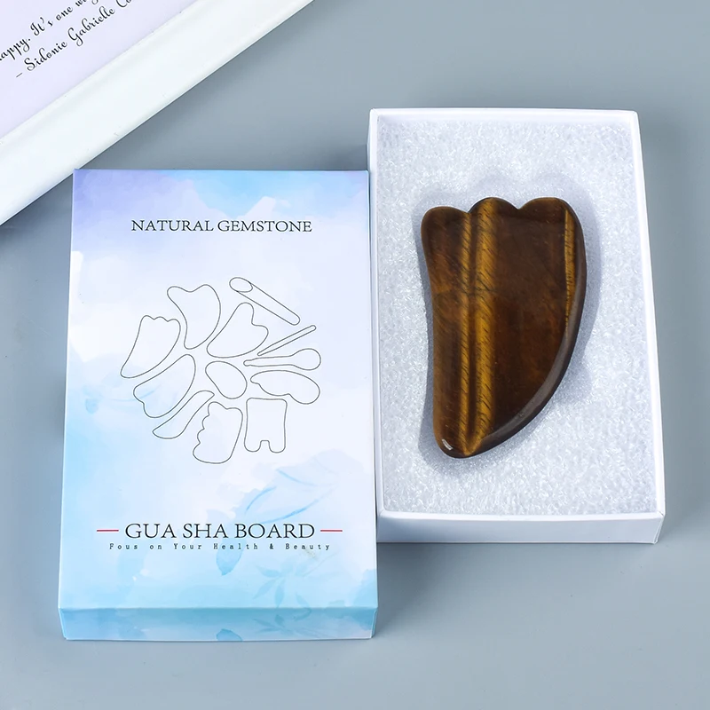 Jade Facial guasha Massage Tool Natural Tiger Eye Face Foot Back Head Acupuncture Massager Stone Scraping Health Care Gift Box
Jade Facial guasha Massage Tool Natural Tiger Eye Face Foot Back Head Acupuncture Massager Stone Scraping Health Care Gift Box