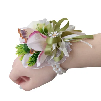 High-end Fashion Simulation Silk Pearl Wrist Flower Boutonniere Wedding Banquet Floral Groom Bride Bridesmaid Wrist Flower 2pcs
High-end Fashion Simulation Silk Pearl Wrist Flower Boutonniere Wedding Banquet Floral Groom Bride Bridesmaid Wrist Flower 2pcs