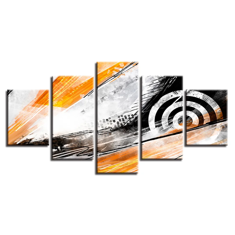 5 Paneles De Pintura Modular Para Pared Poster Hd Impreso Lienzo Moderno Para Sala De Estar Cuadros Marco De Decoracion Del Hogar Pintura Y Caligrafia Aliexpress