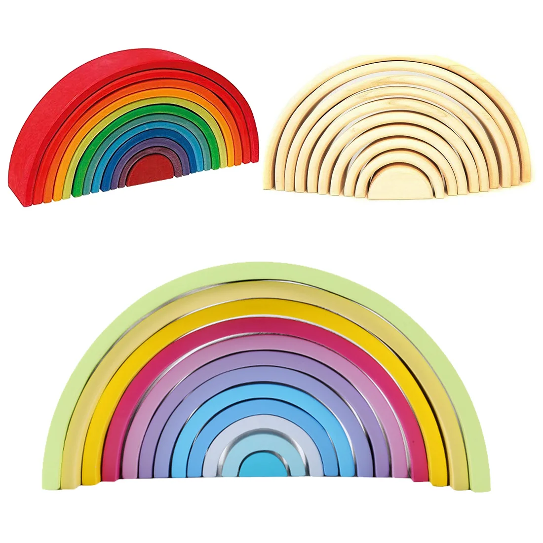 12 Pcs Baby Toys Rainbow Blocks Wooden Educational Toys Rainbow Stacker Nesting Puzzle Creative Building Blocks
12 Pcs Baby Toys Rainbow Blocks Wooden Educational Toys Rainbow Stacker Nesting Puzzle Creative Building Blocks