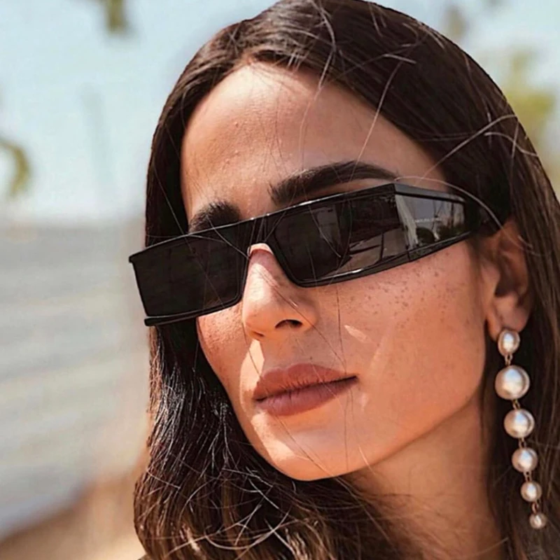 Фото JackJad солнцезащитные очки модные современные крутые с боковым - купить