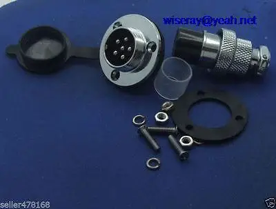 DHL/EMS 50pcs GX20 6-Pin Aviation plug Disc flange XLR Radio 19mm 20mm Panel mount waterproof-A7 
DHL/EMS 50pcs GX20 6-Pin Aviation plug Disc flange XLR Radio 19mm 20mm Panel mount waterproof-A7