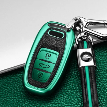 Hot TPU+Leather grain Car Remote Smart Key Cover Case Shell For Audi A1 A3 A4 A5 A6 A7 A8 Quattro Q3 Q5 Q7 2009-2015 Accessories
Hot TPU+Leather grain Car Remote Smart Key Cover Case Shell For Audi A1 A3 A4 A5 A6 A7 A8 Quattro Q3 Q5 Q7 2009-2015 Accessories