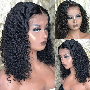 13x6 Lace Front Wigs Human Hair Jerry Curly Short Bob Wigs For Black Women Natural Color Plucked Brazilian Hair With Baby Hair 
13x6 Lace Front Wigs Human Hair Jerry Curly Short Bob Wigs For Black Women Natural Color Plucked Brazilian Hair With Baby Hair