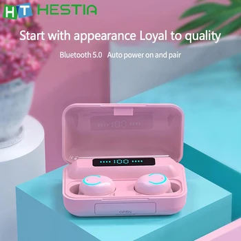 F9-9 True Wireless Bluetooth Headphones IPX7 Waterproof Washable Noise Reduction 2000mAh Charging Bin Hifi Sound Pink Earphones
F9-9 True Wireless Bluetooth Headphones IPX7 Waterproof Washable Noise Reduction 2000mAh Charging Bin Hifi Sound Pink Earphones