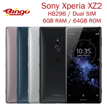 

Sony Xperia XZ2 H8296 Unlocked 4G Dual SIM Android Original Mobile Phone 5.7" Octa Core 19MP RAM 6GB ROM 64GB NFC Fingersprint