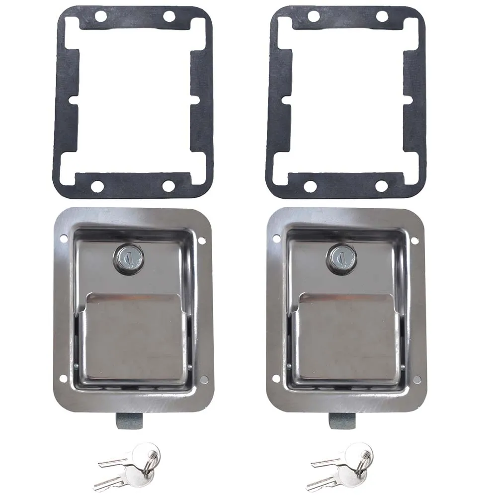 1/2pcs Car Trailer Tool Box Lock Stainless Steel Anti-Theft Paddle Handle Caravan Accessories | Автомобили и мотоциклы