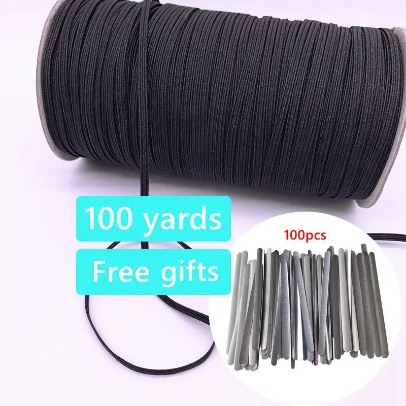 3/7mm Elastic Bands for Sewing - 100 Yards Elastic String for Masks, Flat high Elastic for Masks rope, sewing Crafts DIY mask
3/7mm Elastic Bands for Sewing - 100 Yards Elastic String for Masks, Flat high Elastic for Masks rope, sewing Crafts DIY mask