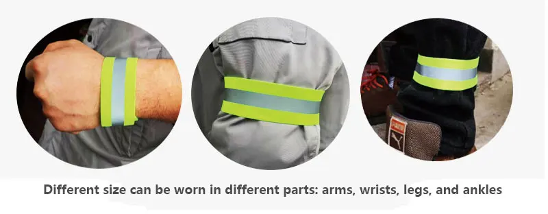 Bandes réfléchissantes élastique brassard bracelet cheville jambes sangles sécurité réflecteur bande sangles pour nuit Jogging marche vélo Bandes réfléchissantes élastique brassard bracelet cheville jambes sangles sécurité réflecteur bande sangles pour nuit Jogging marche vélo