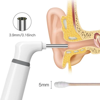 5 in 1 Wifi Endoscope 1MP 1080P HD Visual Ear Spoon Earpick 3.9mm Dual Camera Lens Android PC Ear Otoscope for Android PC IOS
5 in 1 Wifi Endoscope 1MP 1080P HD Visual Ear Spoon Earpick 3.9mm Dual Camera Lens Android PC Ear Otoscope for Android PC IOS