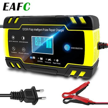 12V-24V 8A Full Automatic Battery-chargers Digital LCD Display Car Battery Chargers Power Puls Repair Chargers Wet Dry Lead Acid
12V-24V 8A Full Automatic Battery-chargers Digital LCD Display Car Battery Chargers Power Puls Repair Chargers Wet Dry Lead Acid