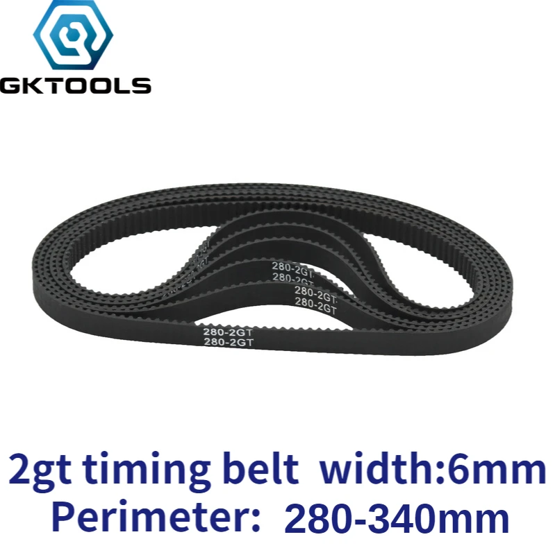 Ремень ГРМ GKTOOLS C-8 для 3D-принтера GT2 резиновая петля 6 мм 2GT с замкнутым зубчатым