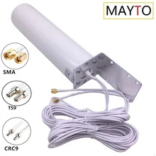 LTE External Antennna Outdoor with 5m Dual SlIder CRC9/TS9/SMA Connector for 3G 4G Router Modem
LTE External Antennna Outdoor with 5m Dual SlIder CRC9/TS9/SMA Connector for 3G 4G Router Modem