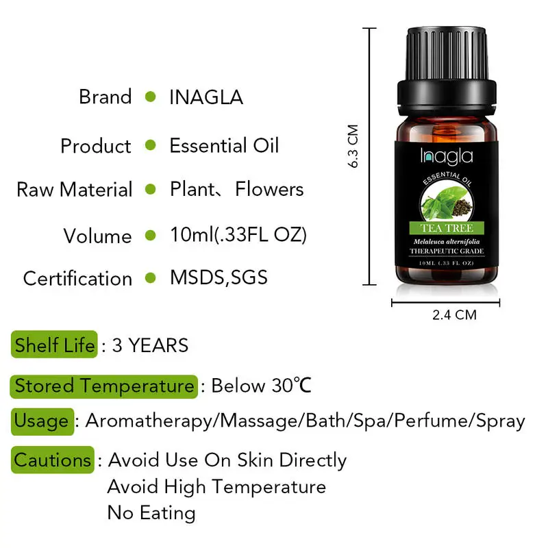 Эфирное масло Inagla Rose 10 мл эфирные масла для ароматерапии|Эфирное масло| |