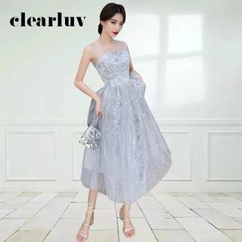 Embroidery A-Line Prom Dress DR466 Gray Crepe Formal Party Gowns 2020 Sleeveless Zipper Vestidos De Gala O-Neck Elegant Dresses
Embroidery A-Line Prom Dress DR466 Gray Crepe Formal Party Gowns 2020 Sleeveless Zipper Vestidos De Gala O-Neck Elegant Dresses