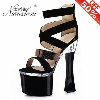fashion women 8 inch Black high heels sexy elegant peep toe Spool sandals Ankle Strap Gladiator 18cm Exotic Dancer Dress shoes
fashion women 8 inch Black high heels sexy elegant peep toe Spool sandals Ankle Strap Gladiator 18cm Exotic Dancer Dress shoes