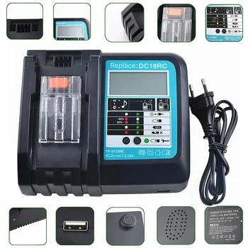 Fast Charger DC18RC Digital Display 14.4V/18V 3A USB Port for Makita Replace NK-Shopping
Fast Charger DC18RC Digital Display 14.4V/18V 3A USB Port for Makita Replace NK-Shopping