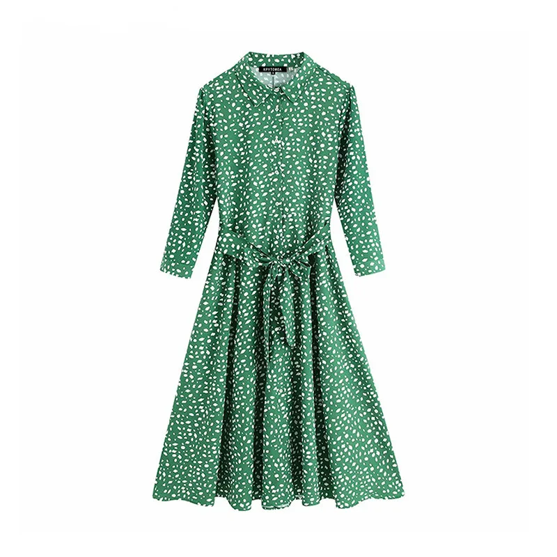 Vintage Elegant Print Bow Tie Sashes Midi Shirt Dress Women 2019 Fashion Lapel Collar Three Quarter Sleeve Beach Dresses Vestido
Vintage Elegant Print Bow Tie Sashes Midi Shirt Dress Women 2019 Fashion Lapel Collar Three Quarter Sleeve Beach Dresses Vestido