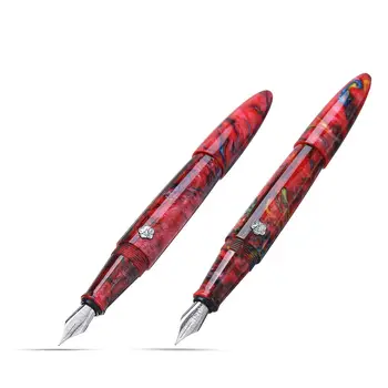 High-end Red Resin body Fountain Pen 0.5 mm Extra Fine\Fine Nib Converter Stationery Office school supplies ink Pen Gift Box
High-end Red Resin body Fountain Pen 0.5 mm Extra Fine\Fine Nib Converter Stationery Office school supplies ink Pen Gift Box
