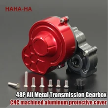 48P All Metal Transmission Gearbox with Motor Gear/Protective Cover for 1/10 RC Crawler Axial SCX10 Upgrade RC Car Parts
48P All Metal Transmission Gearbox with Motor Gear/Protective Cover for 1/10 RC Crawler Axial SCX10 Upgrade RC Car Parts