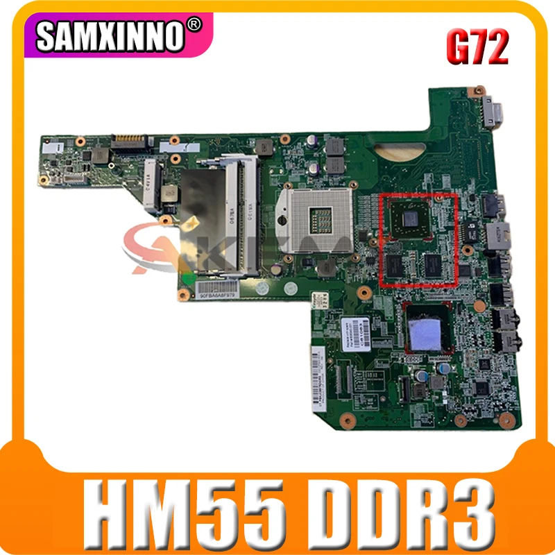 Материнская плата AKemy для ноутбука HP Pavilion G72 605902-001 605902-501 01013Y000-575-G HM55 216-0774009 DDR3