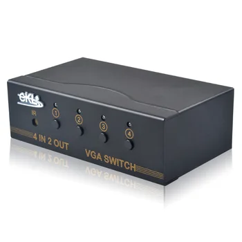 VGA Splitter Switch 4x Input 2x Output with IR Controller 4 Way Switcher Resolution 1920x1440
VGA Splitter Switch 4x Input 2x Output with IR Controller 4 Way Switcher Resolution 1920x1440