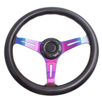 Car Modification 345MM Carbon Fiber Racing Modified Steering Wheel Universal Grilled Blue Steering Wheel 
Car Modification 345MM Carbon Fiber Racing Modified Steering Wheel Universal Grilled Blue Steering Wheel