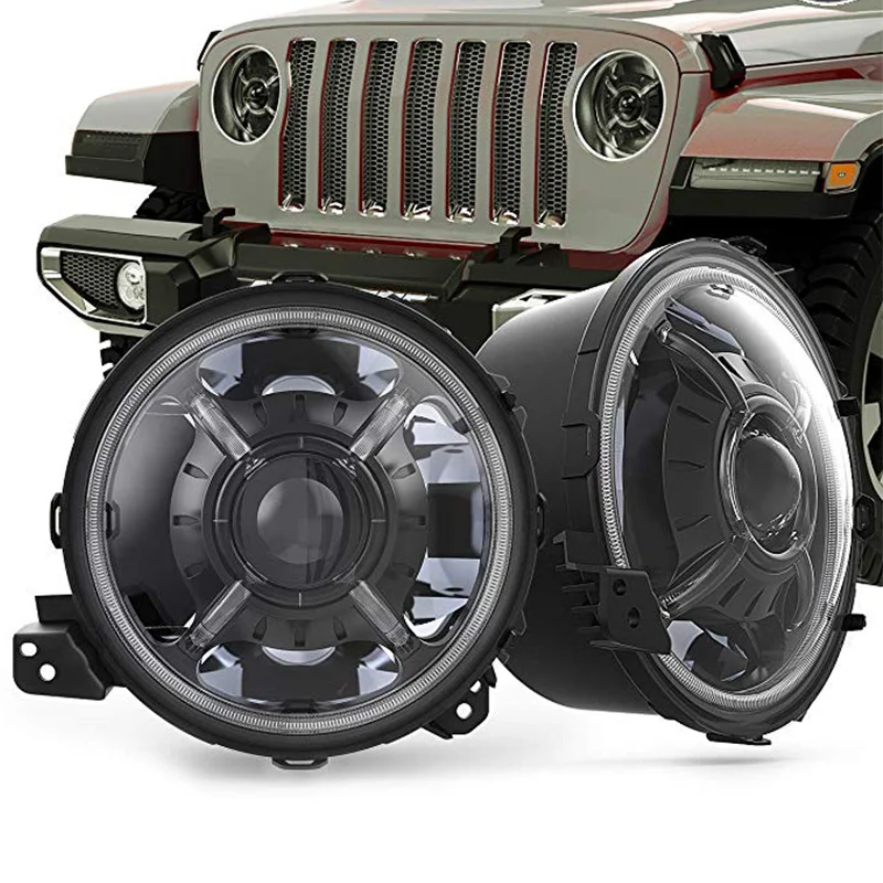 9 Inch Round LED Headlights for 2018-2019 Jeep JL Wrangler SUV Headlamps with Daytime Running Lights High Low
9 Inch Round LED Headlights for 2018-2019 Jeep JL Wrangler SUV Headlamps with Daytime Running Lights High Low