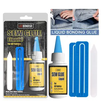 60ml Sew Liquid Glue Bonding Glue Repair Kit For Leather Cloth Textile Multi-Purpose Crafting Natural Fabric Glue
60ml Sew Liquid Glue Bonding Glue Repair Kit For Leather Cloth Textile Multi-Purpose Crafting Natural Fabric Glue