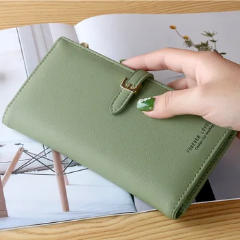 2019New Women's Wallet Korean Version of the Solid Color Women's Clutch Bag Large Capacity Women's Wrist Wrap Factory Direct
2019New Women's Wallet Korean Version of the Solid Color Women's Clutch Bag Large Capacity Women's Wrist Wrap Factory Direct