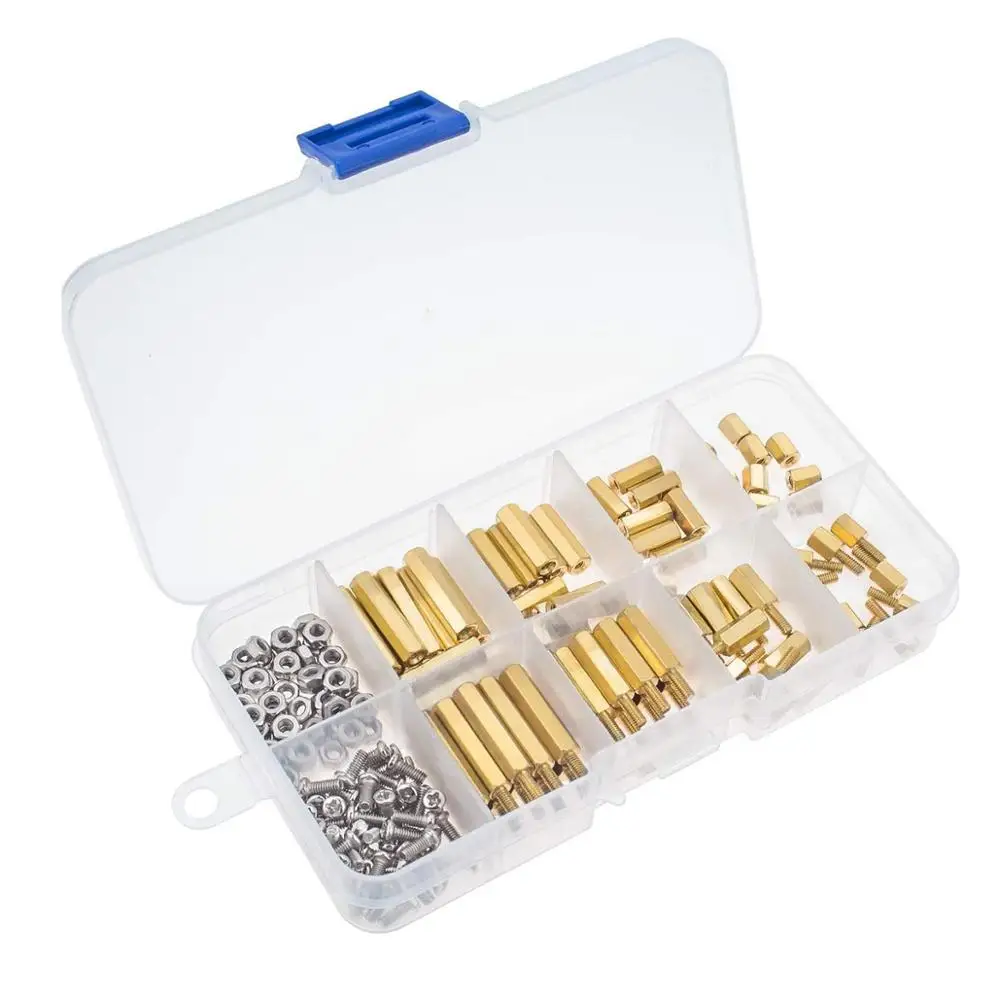 Pastall Raspberry Pi Installation Tool 216 Pcs M2.5 Series Hex Brass Spacer/Standoff + Nuts + Screws
Pastall Raspberry Pi Installation Tool 216 Pcs M2.5 Series Hex Brass Spacer/Standoff + Nuts + Screws