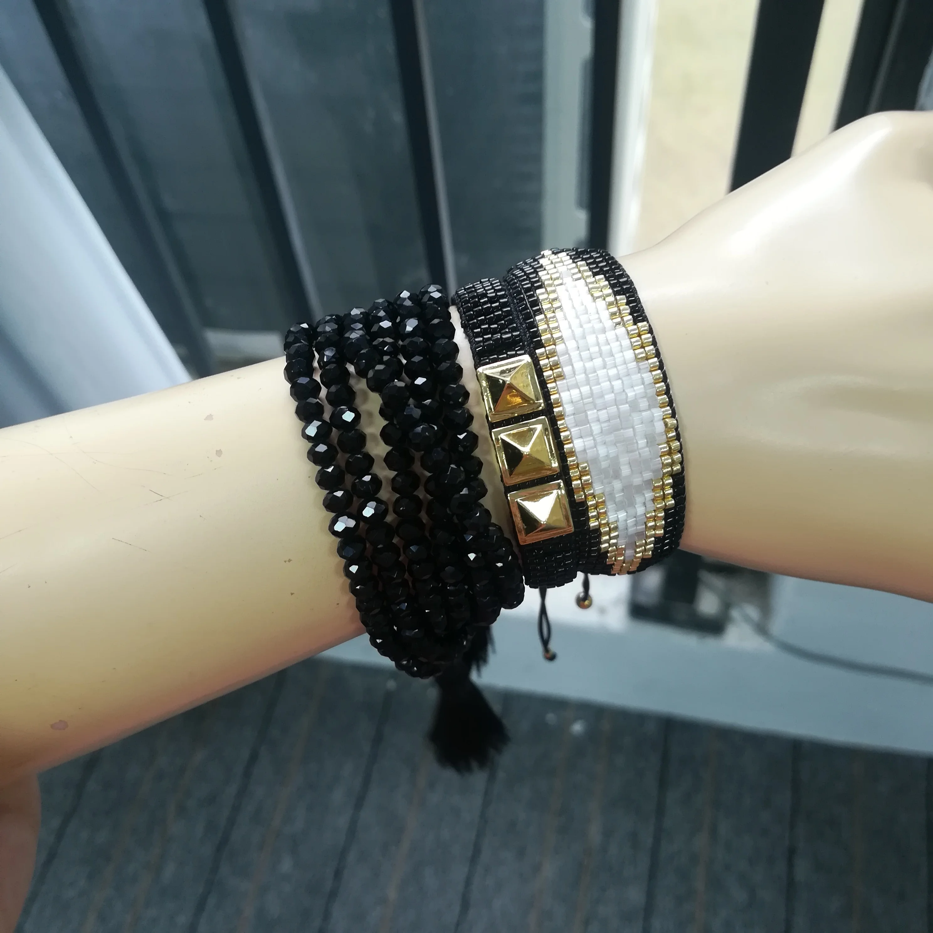 Rttooas MIYUKI браслет Pulseras Турецкий Дурной глаз браслеты набор ювелирных изделий