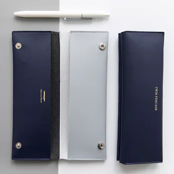 Brief Office Business Fashion Twin Folded Pencil Bag Navy Gray 20cm*7cm
Brief Office Business Fashion Twin Folded Pencil Bag Navy Gray 20cm*7cm
