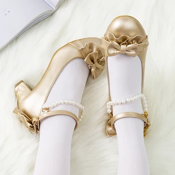 Sweet lace bow thick heel bowknot Japanese Kawaii Lolita girls shoes Cosplay Victoria princess sweet cute Lolita girls shoes
Sweet lace bow thick heel bowknot Japanese Kawaii Lolita girls shoes Cosplay Victoria princess sweet cute Lolita girls shoes