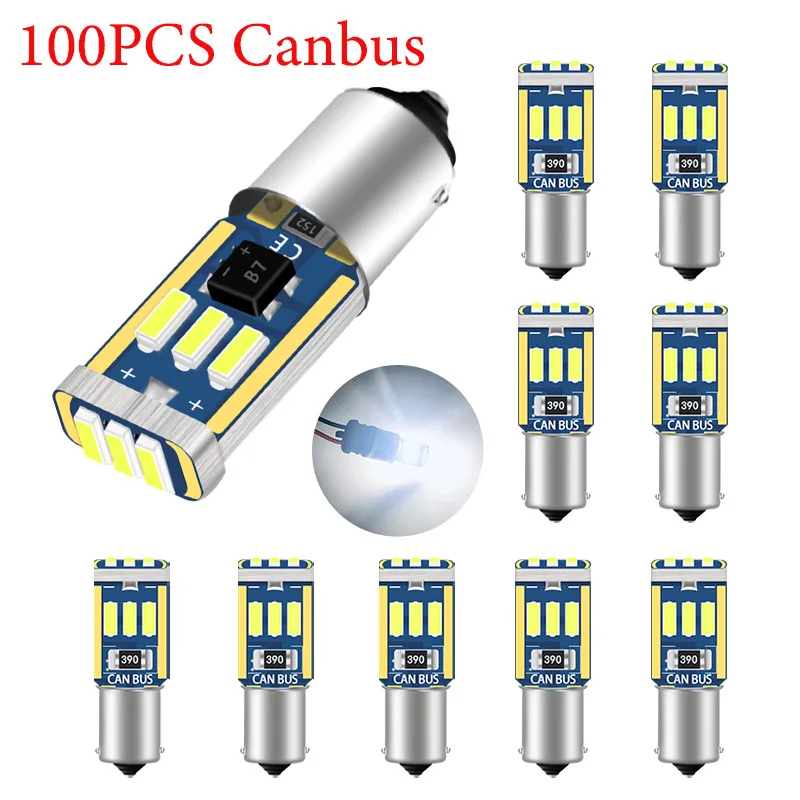 100PCS Car Led BA9S CANBUS T4W H6W LED 4014 15LED Side Wedge Light Interior Signal Lamp ars Roof lights Mirror Plaste lights 12V
100PCS Car Led BA9S CANBUS T4W H6W LED 4014 15LED Side Wedge Light Interior Signal Lamp ars Roof lights Mirror Plaste lights 12V
