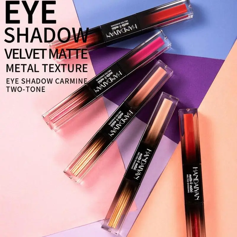 Double Head Liquid Eyeshadow Matte Shimmer Eyeshadow Pen Metallic Feel Two-tone Eye Shadow Waterproof Shiny Eye Pencil
Double Head Liquid Eyeshadow Matte Shimmer Eyeshadow Pen Metallic Feel Two-tone Eye Shadow Waterproof Shiny Eye Pencil