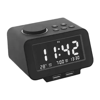 Alarm Clock LED Digital Display Electronic Time Temperature Calendar Table Alarm Clock USB Charging Student Desk Clocks
Alarm Clock LED Digital Display Electronic Time Temperature Calendar Table Alarm Clock USB Charging Student Desk Clocks