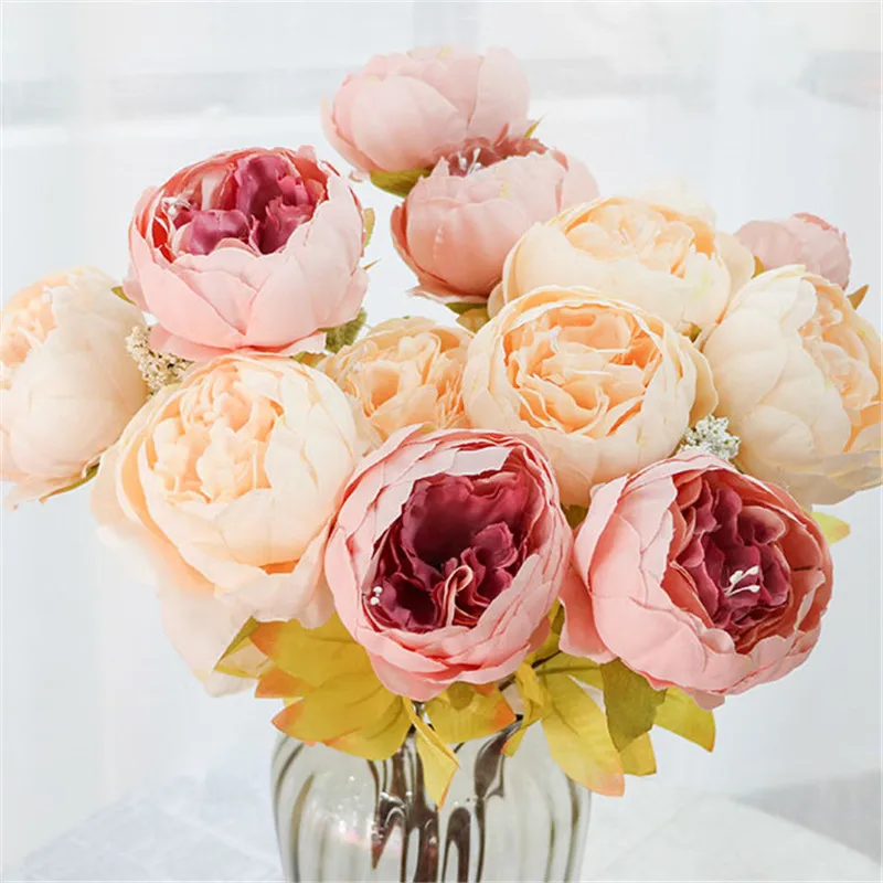 13 Head Peony Artificial Flowers Wedding Decoration Peony Bouquet Fake Flowers Living Room Garden Home Decoration Accessories
13 Head Peony Artificial Flowers Wedding Decoration Peony Bouquet Fake Flowers Living Room Garden Home Decoration Accessories