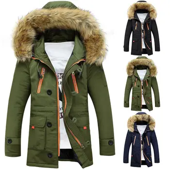 Fashion Men Jacket Coat Winter Parka Warm Cotton Long Style Hooded Fur Collar Coats Men Overcoats Casual Army Jackets
Fashion Men Jacket Coat Winter Parka Warm Cotton Long Style Hooded Fur Collar Coats Men Overcoats Casual Army Jackets