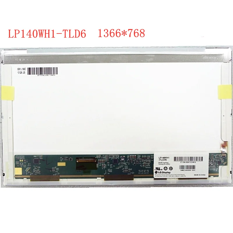 LP140WH1 TLD6 Laptop LCD Screen 140WH1 TLD6 LP140WH1 TLC2 LP140WH1 TLD3 LP140WH4 TLN1 TLA1 TLB1 matrix display 1366*768 40pin
LP140WH1 TLD6 Laptop LCD Screen 140WH1 TLD6 LP140WH1 TLC2 LP140WH1 TLD3 LP140WH4 TLN1 TLA1 TLB1 matrix display 1366*768 40pin
