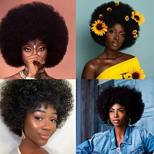 DLME Synthetic Short Afro Kinky Curly Wigs Fluffy Afro Curly Hair Wig for Party and Daily High Temperature Fiber Full Wigs 30#
DLME Synthetic Short Afro Kinky Curly Wigs Fluffy Afro Curly Hair Wig for Party and Daily High Temperature Fiber Full Wigs 30#