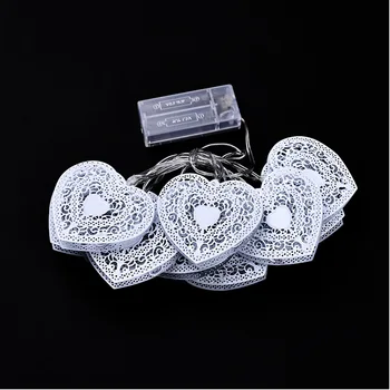 1.2m 10 LED White Metal Hollow Heart Christmas Party Decoration Light Decoration Christmas Decorations String Lights
1.2m 10 LED White Metal Hollow Heart Christmas Party Decoration Light Decoration Christmas Decorations String Lights