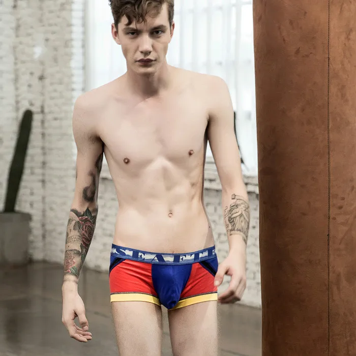 Men Brand Cotton Low Waist Slim Fashion Underwear Sexy Red Blue Boxers Soft Breathable Panties Man Boxeur Homme Underpants
Men Brand Cotton Low Waist Slim Fashion Underwear Sexy Red Blue Boxers Soft Breathable Panties Man Boxeur Homme Underpants