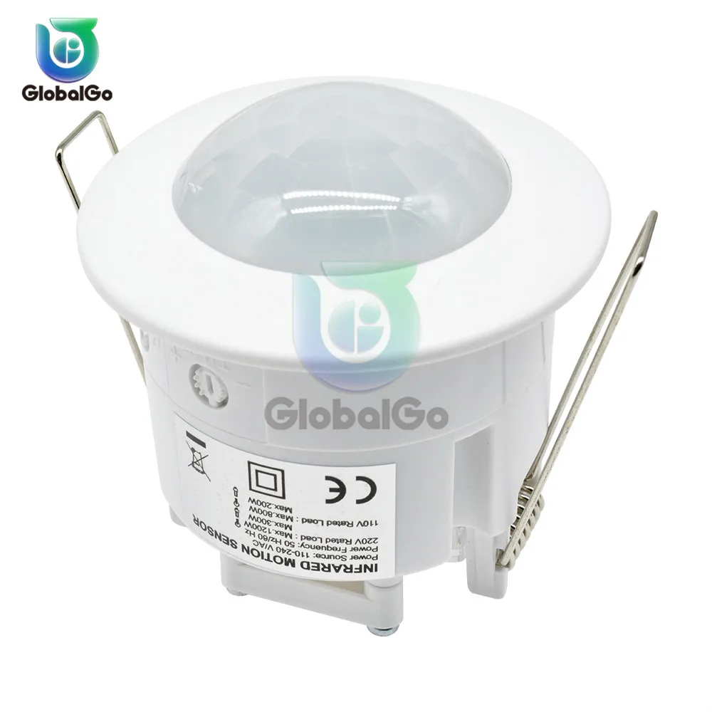 Intelligent Body Sensor Light Switch AC 220V 360 Degree IR Infrared Home Ceiling Light PIR Motion Sensor Controller Switch
Intelligent Body Sensor Light Switch AC 220V 360 Degree IR Infrared Home Ceiling Light PIR Motion Sensor Controller Switch