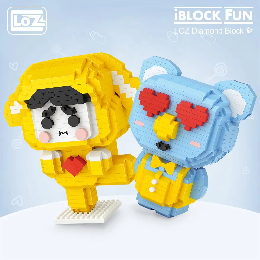 LOZ алмазные блоки Мультяшные счастливая собака любовь серия коала здания игрушки