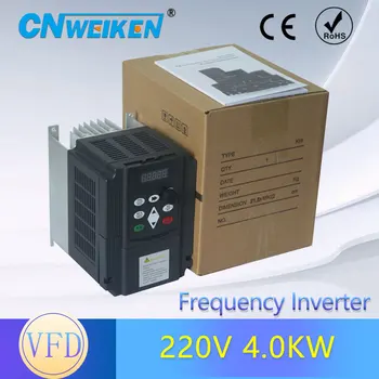 220V 16A 4kW Converter Single-phase Variable Frequency Drive VFD Speed Controller PWM Control Inverter for 3-phase 4kW AC Motor
220V 16A 4kW Converter Single-phase Variable Frequency Drive VFD Speed Controller PWM Control Inverter for 3-phase 4kW AC Motor