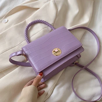 Crocodile Square Solid Color Crossbody Bags for Women Chic Lock Woven Handle Lady Purses and Handbags Casual Pu Shoulder Bag Sac
Crocodile Square Solid Color Crossbody Bags for Women Chic Lock Woven Handle Lady Purses and Handbags Casual Pu Shoulder Bag Sac