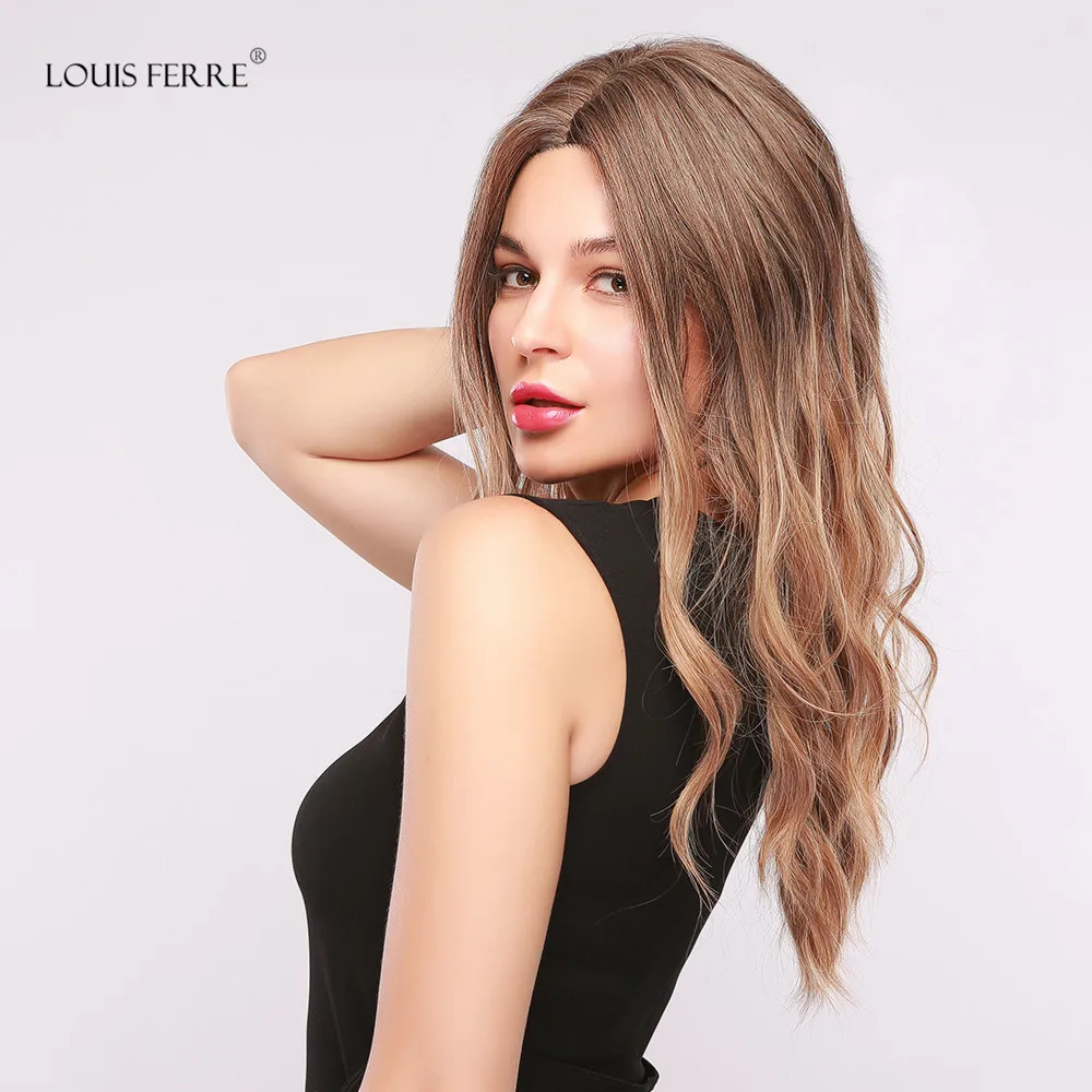 LOUIS FERRE Ombre Brown Blonde Synthetic Wigs for Women Long Glueless Wave Mixed Wig with Bangs Heat Resistant Cosplay Fibre
LOUIS FERRE Ombre Brown Blonde Synthetic Wigs for Women Long Glueless Wave Mixed Wig with Bangs Heat Resistant Cosplay Fibre