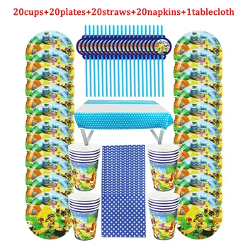 81Pcs Animal Crossing Disposable Tableware Design Kid Birthday Party Paper Plate+Cup+Napkin+ Straw+Tablecloth Supplies 
81Pcs Animal Crossing Disposable Tableware Design Kid Birthday Party Paper Plate+Cup+Napkin+ Straw+Tablecloth Supplies
