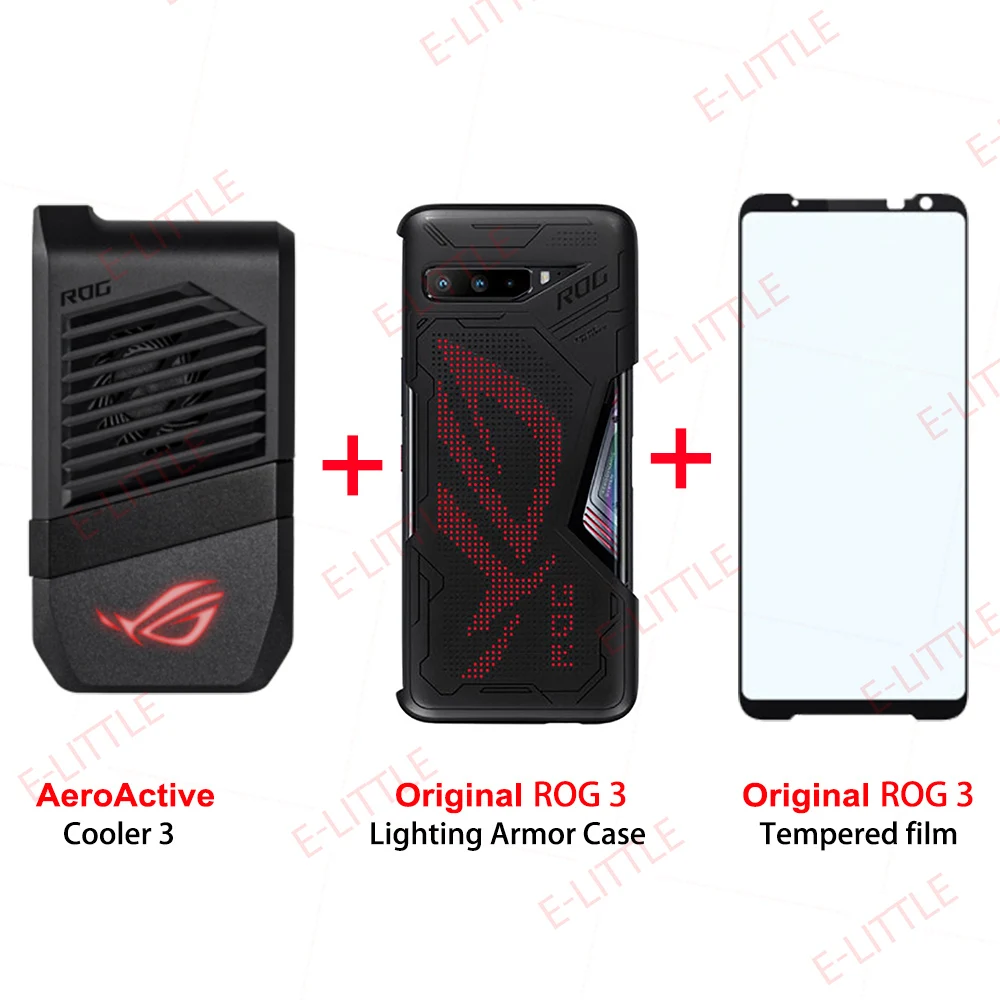 ROG 3风扇 + ROG3黑色壳+膜